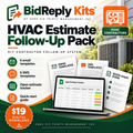 BidReply Kits HVAC Estimate Follow-Up Pack digital product cover
