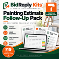 BidReply Kits Painting Estimate Follow-Up Pack digital product cover