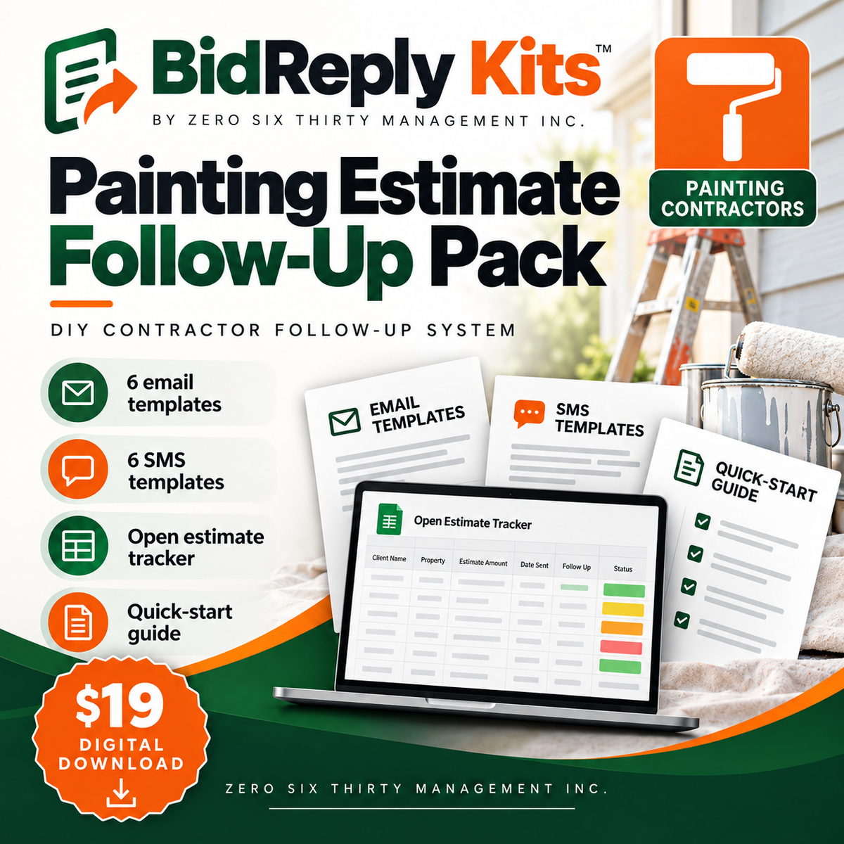 BidReply Kits Painting Estimate Follow-Up Pack digital product cover