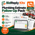 BidReply Kits Plumbing Estimate Follow-Up Pack digital product cover